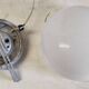 Plafonnier ou applique globe opaline diam. 25 cm - mid. XXème