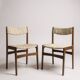 Lot de 4 chaises scandinaves Erik Buch des années 60/70