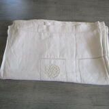 Old embroidered tablecloth - monogrammed: 245x190cm