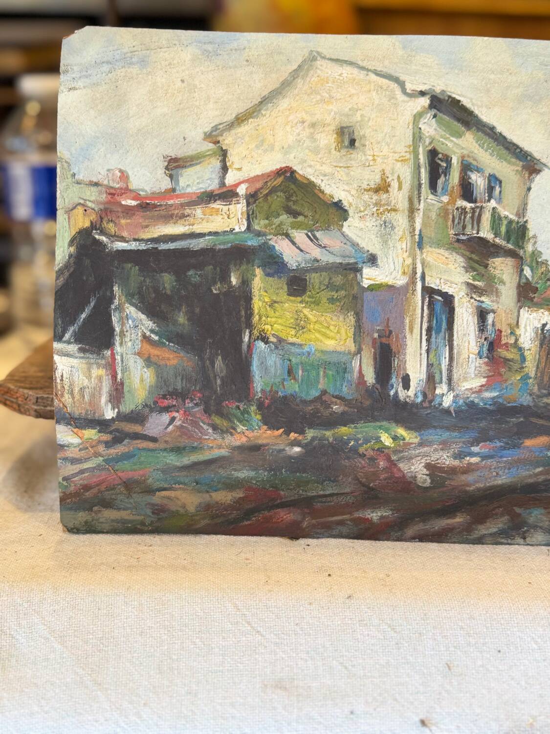 Oil on Panel Painting by Marcel Leprin