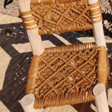 Chaise enfant macramé