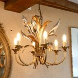 “Calla Lily” Chandelier by Hans Kögl, Hollywood Regency, c. 1970,