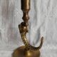 Duo brass fish candlesticks