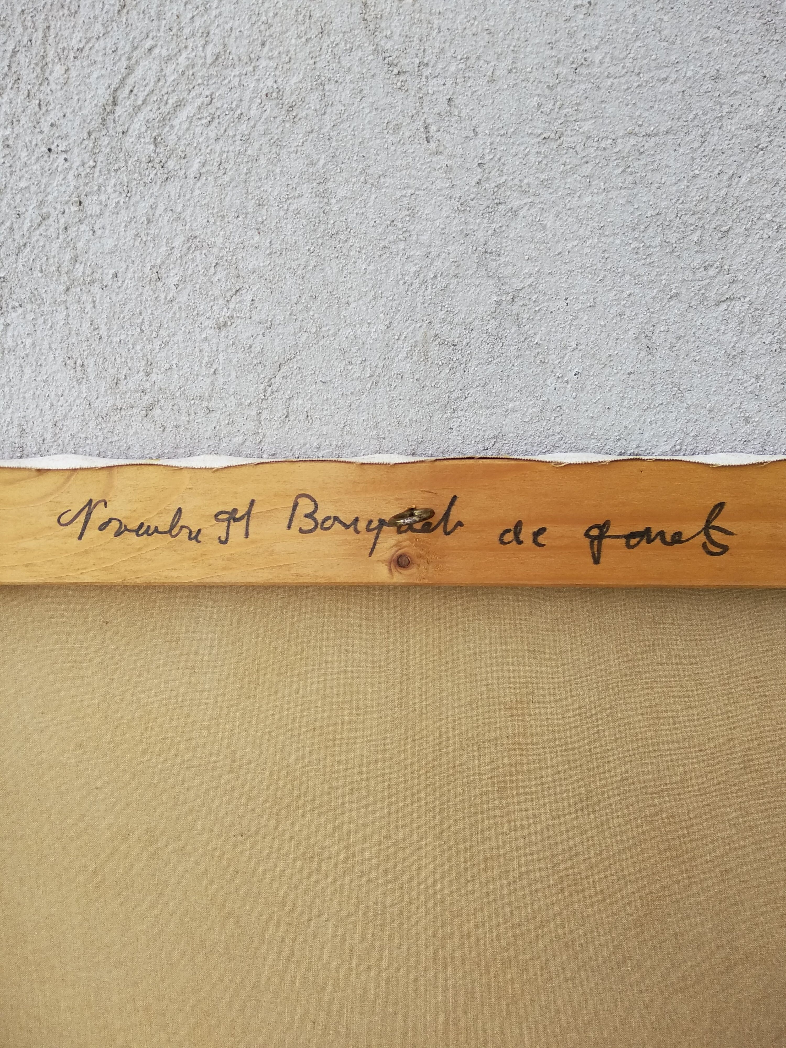 Peinture sur toile bouquet de genêts