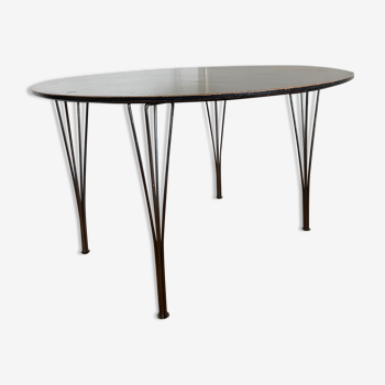 Tabke ronde bois Arne Jacobsen poor Fritz Hansen