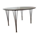 Round tabke wood Arne Jacobsen poor Fritz Hansen