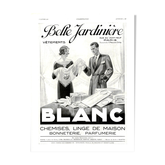 Affiche vintage années 30 Belle Jardiniere 30x40cm