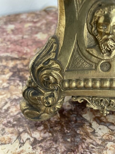 Lamp pique candle gilded bronze 60 cm, nineteenth century.