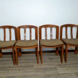 4 vintage wooden chairs
