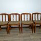 4 vintage wooden chairs