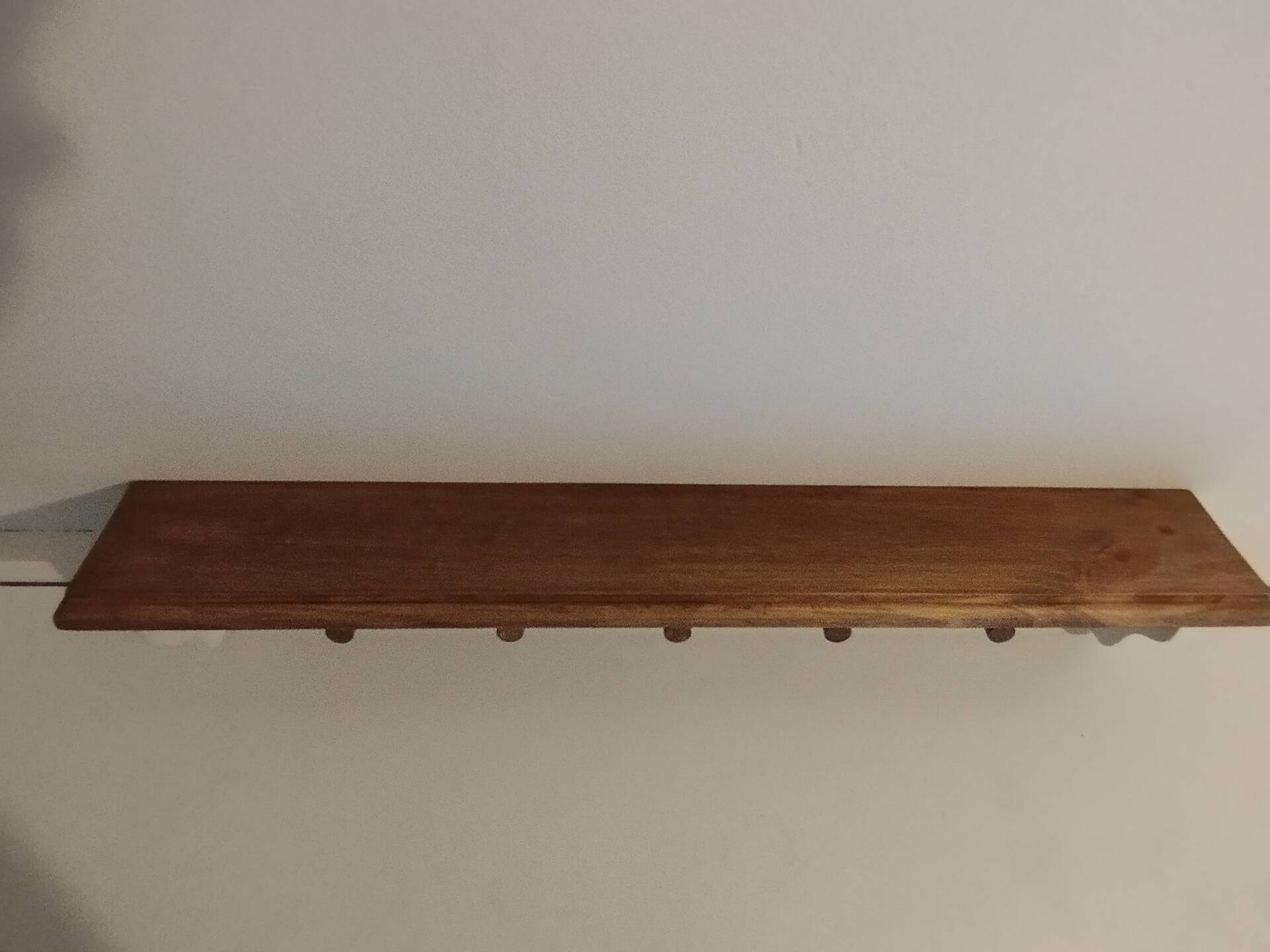 Handmade wall coat rack