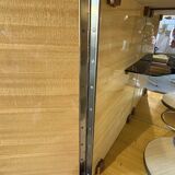 Zebra wood sideboard, vintage Italian style from the 50s