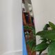 Vintage blue lipstick mirror
