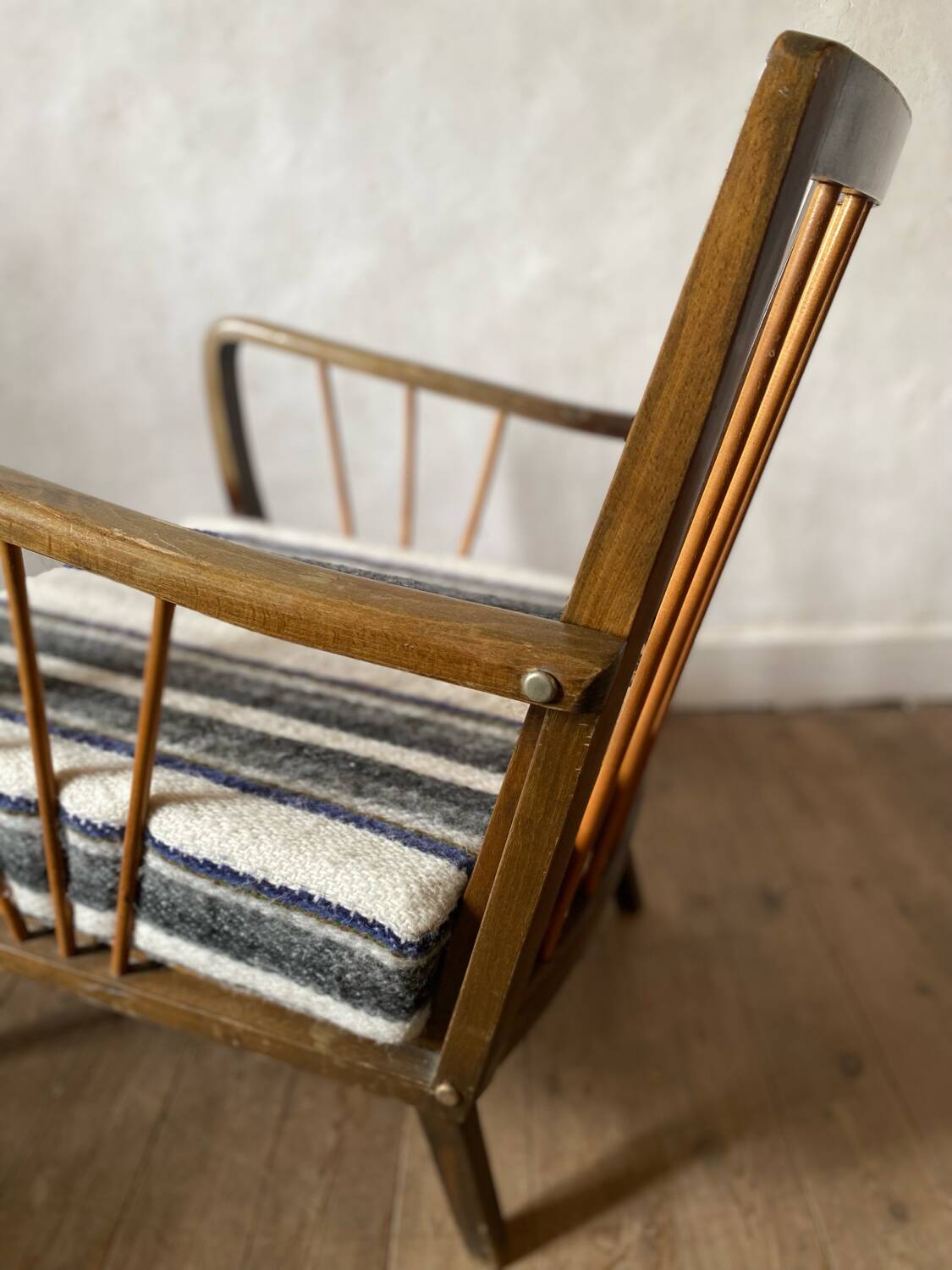 Restored vintage armchair