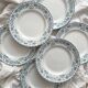 6 flat plates in iron earth “Athens” Saint Amand and Hamage