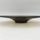 Smoked glass Art Deco cup signed Verame, with acid-engraved geometric decoration 1930