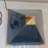 Lampe de Table Vintage Création P Bourguignon Objet d'Art Pyramide Années 1970
