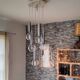 Vintage 1960s/70s 6-light waterfall chandelier pendant light