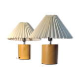 pair of bedside lamps solid wood Scandinavian design 31x25 electric change