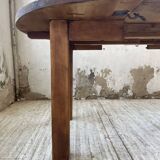 1950s round pine table with extensions
