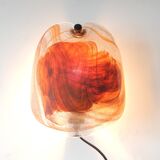 Set of 2 glassplattelampet wall sconces by Per Lütken for Holmegaard, Denmark 1970's