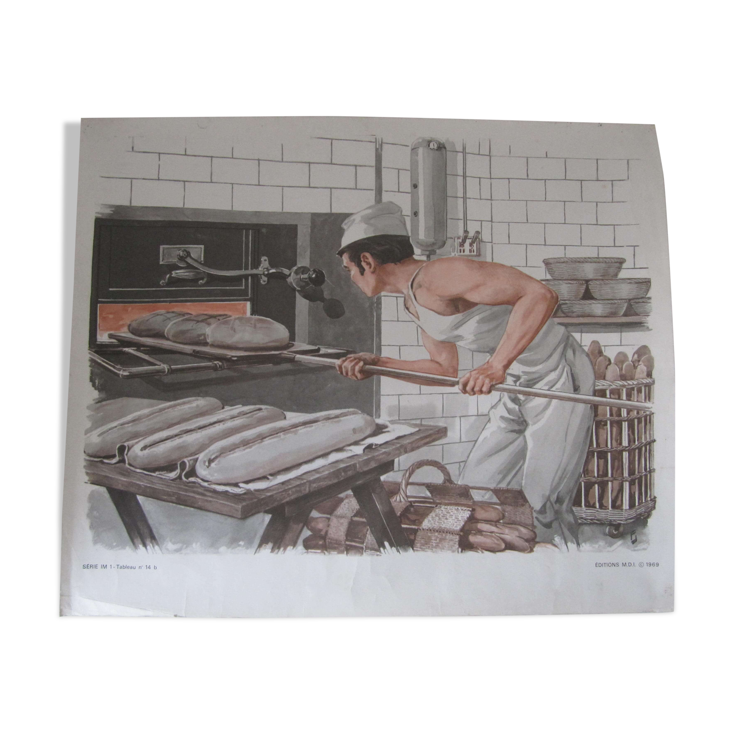 1969 school poster, the trades, the baker