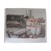 1969 school poster, the trades, the baker
