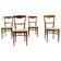 1970s set of 4 dining chairs by Drevotvar, Czechoslovakia