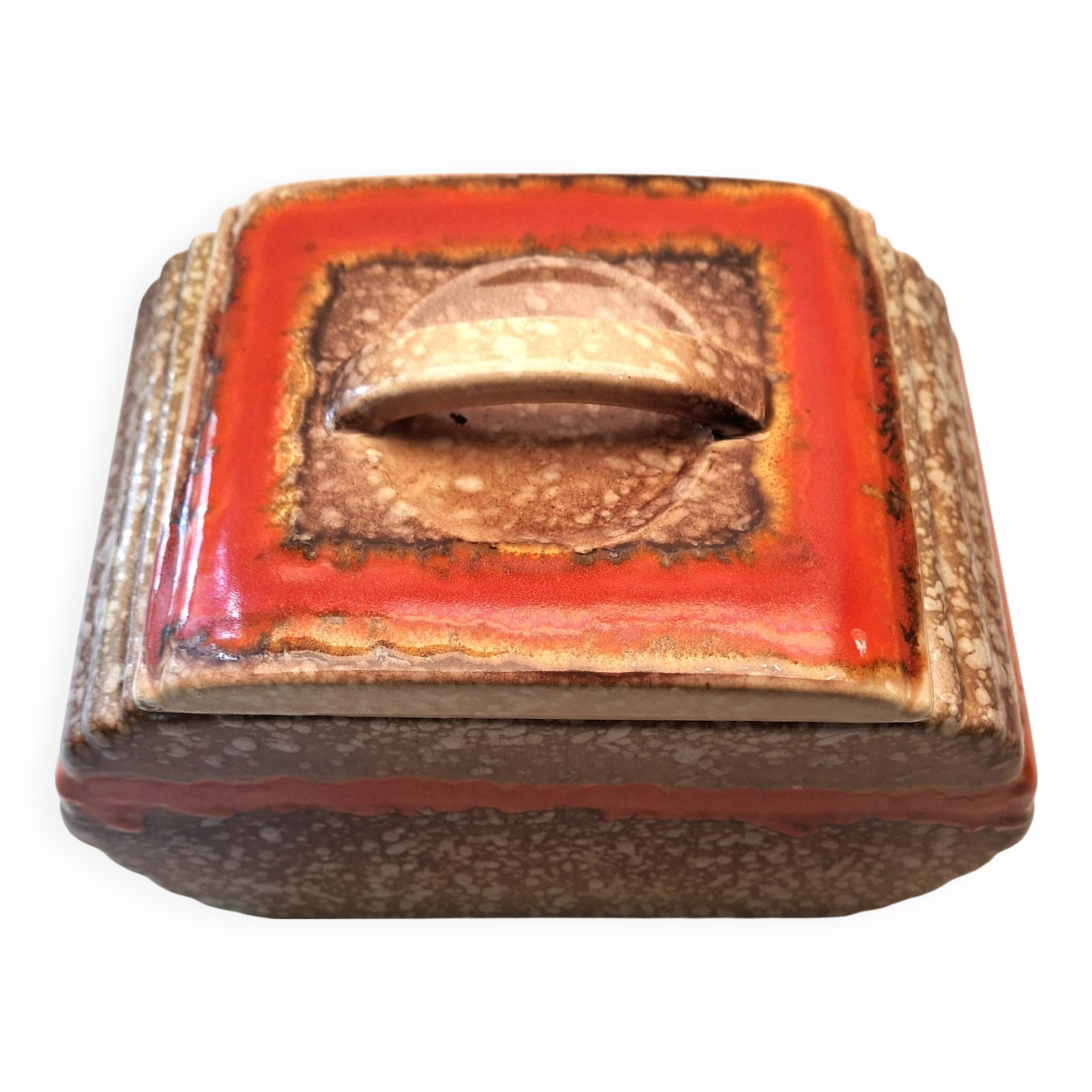 Vintage Art Deco Ceramic Cookie or Candy Jar (1930s)