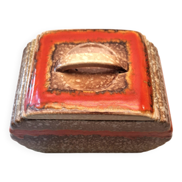 Vintage Art Deco Ceramic Cookie or Candy Jar (1930s)