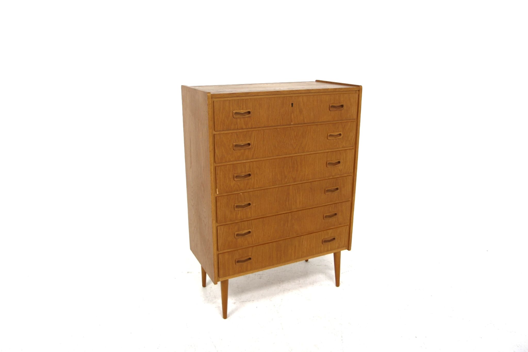 Commode scandinave "tallboy" en teck, Suède, 1960