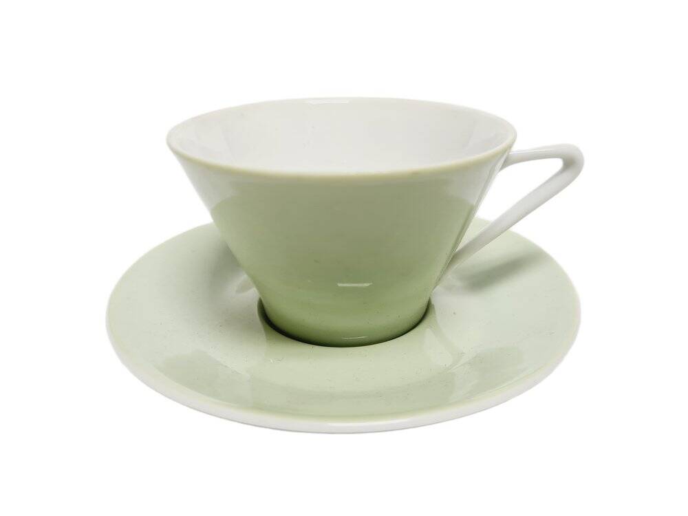 Postmodern cup and saucer, Austria, 1960s, set of 2