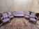 Charles X living room set with sofa and 4 armchairs