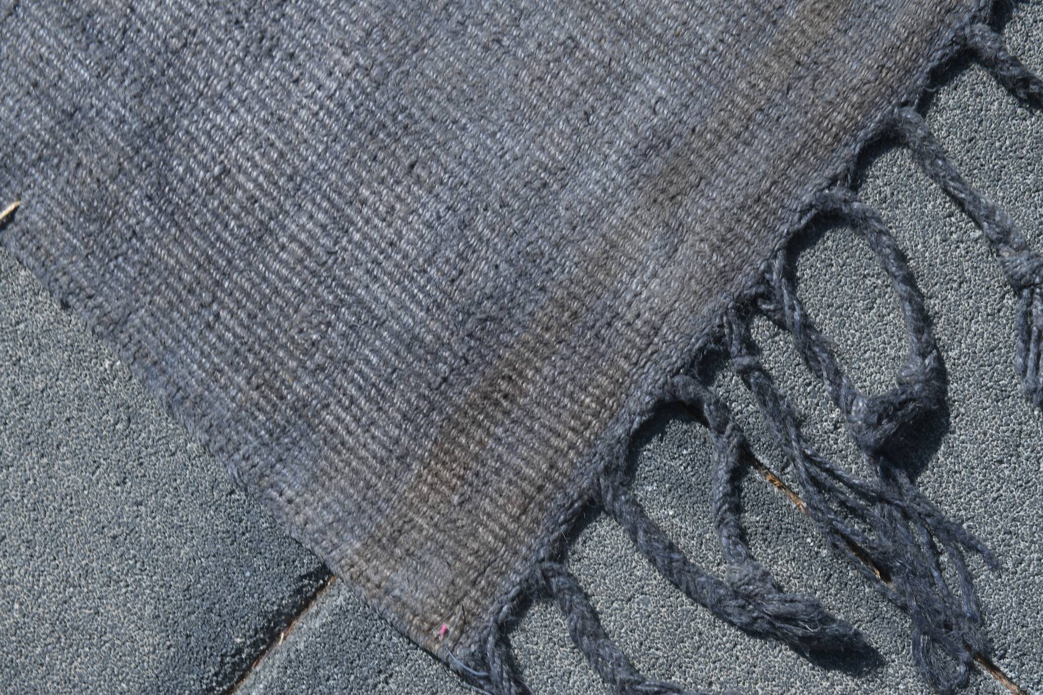 Shades Of Gray Vintage Kilim Rug, 167x242 Cm
