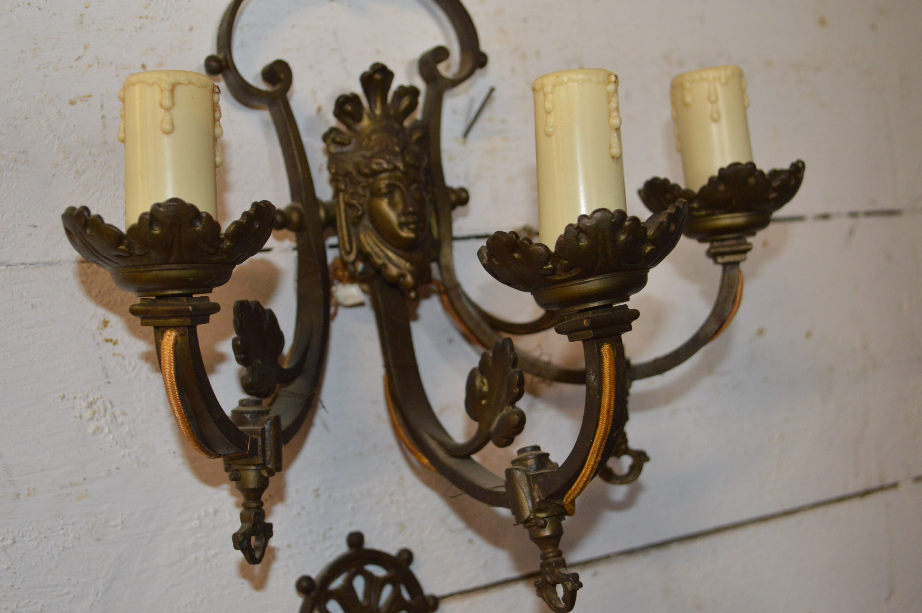 Pair of bronze empire style