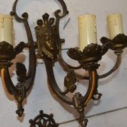 Paire d'appliques style empire en bronze