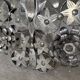 Vintage Mexican metal large mirror