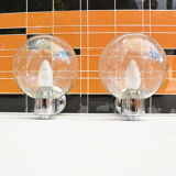 1980s pair of wall lamps, Karl Lenz, Germany