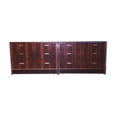 Pair of 2 chests of drawers by Maurice Villency for Farso, Falster Denmark 1960