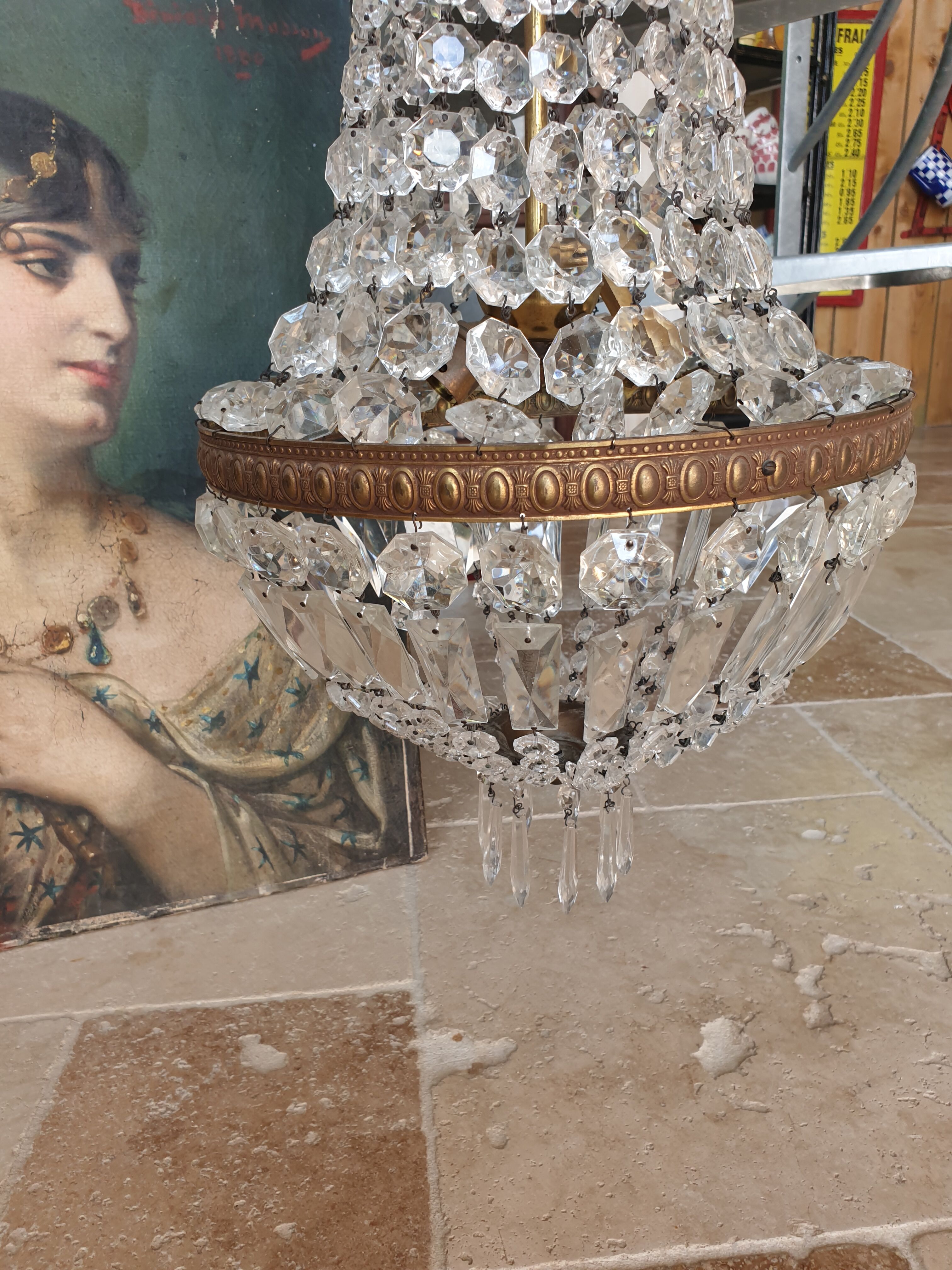 Hot air balloon chandelier