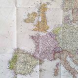 Vintage map Europe 98x74cm