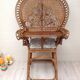 Chaise haute rotin Peacock