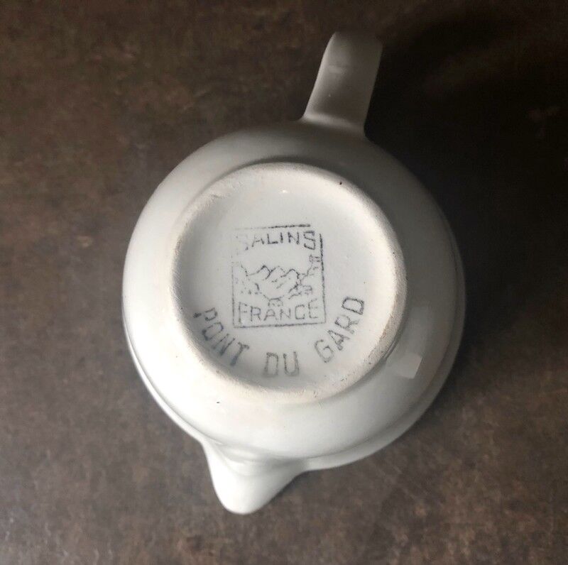 small milk pot made of earthenware Pont du Gard Salins France