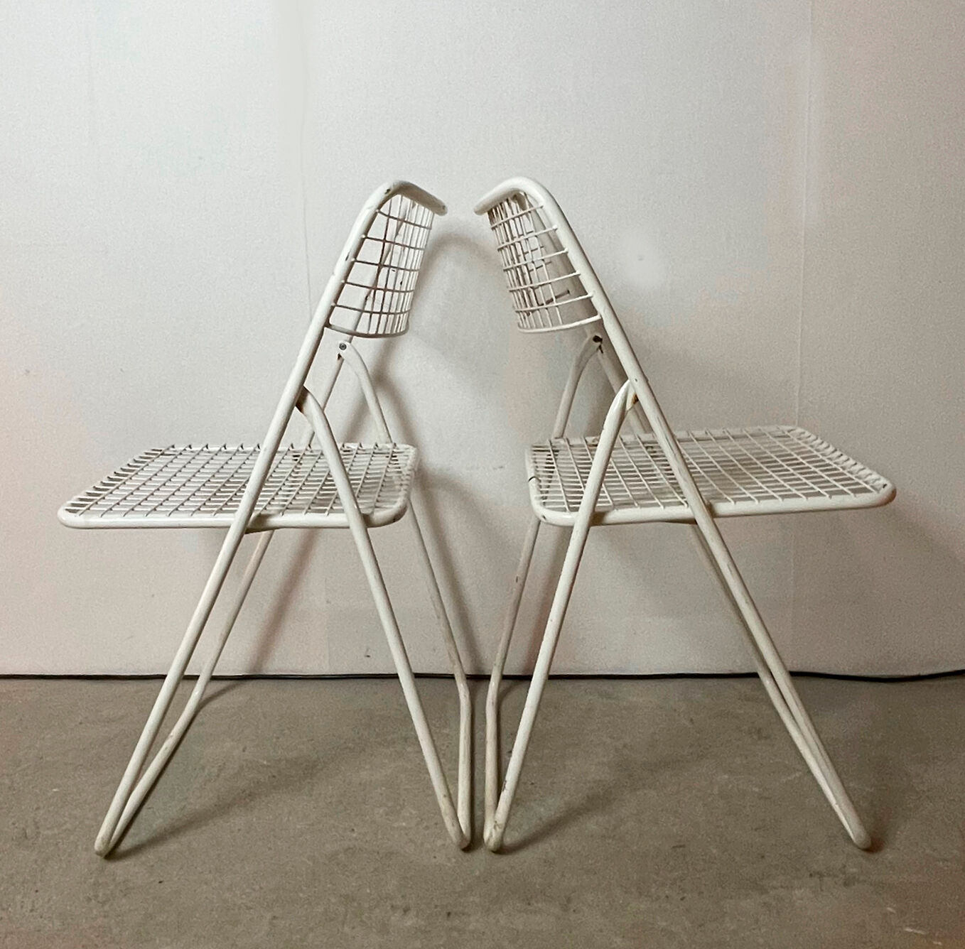 Paire de chaises pliantes 1970