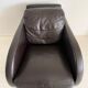 Art Deco style Vintage Brown Leather Lounge chair By Roche Bobois.