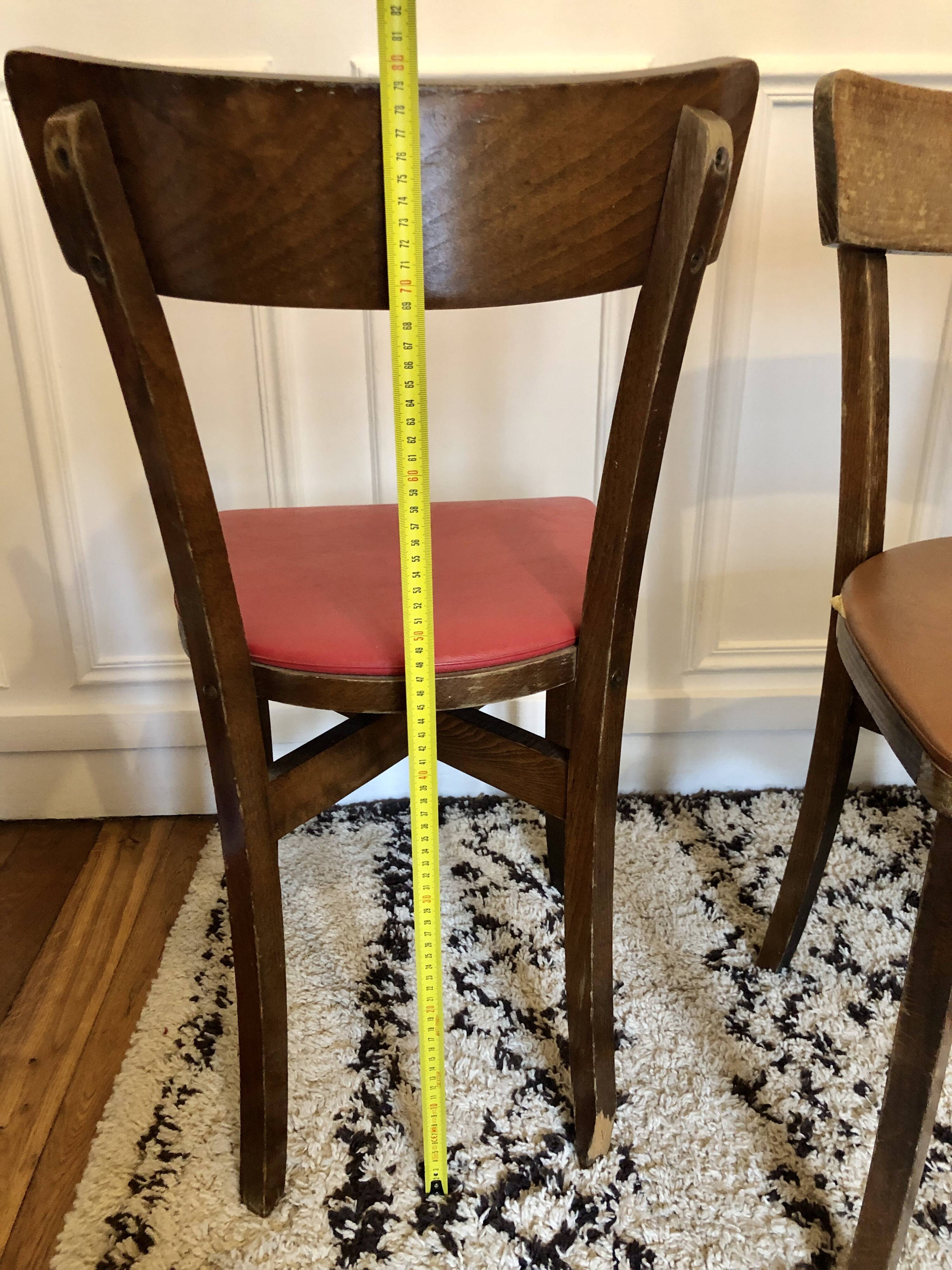 Set of 3 vintage bistro chairs