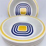 Soup plates Avant Garde Gien 1971
