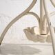 Antique white and gold floor coat rack (circa 1920)