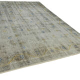 Handmade oriental 1980s 268 cm x 365 cm grey wool carpet