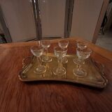 6 liqueur glasses